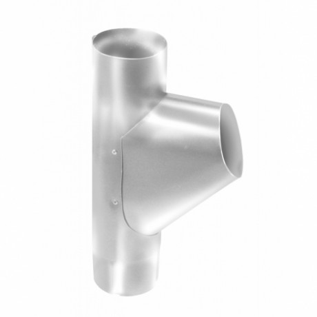 Тройник трубы, Grand Line, Ø90 мм, Granite - double, RAL 9003