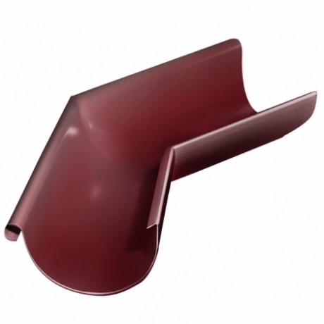 Угол желоба наружный 135°, Grand Line, Ø125 мм, Granite - double, RAL 3005