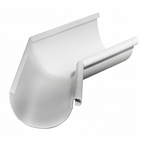 Угол желоба внутренний 135°, Grand Line, Ø150 мм, Granite - double, RAL 9003