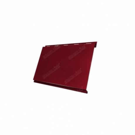 Металлический сайдинг Вертикаль Classic GL 0,5 Velur, цвет: RAL 3005