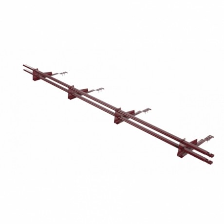 Снегозадержатель для натуральной черепицы BORGE, L=3000 мм, RAL 3005