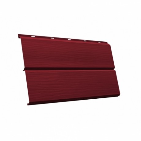 Металлический сайдинг ЭкоБрус 3D GL, Drap 0,45, цвет: 3005