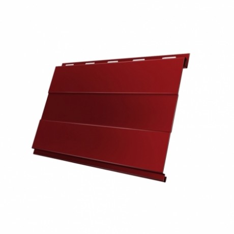 Металлический сайдинг Вертикаль Prof GL 0,45 PE с пленкой, цвет: 3011