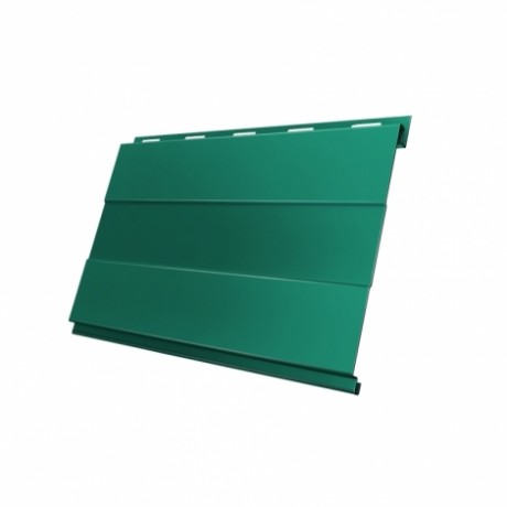 Металлический сайдинг Вертикаль Prof GL 0,45 PE с пленкой, цвет: 5021