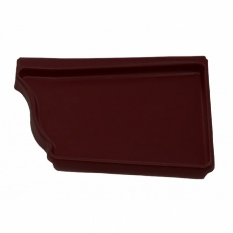 Заглушка желоба правая Grand Line Vortex, Ø127 мм, PE, RAL 8017