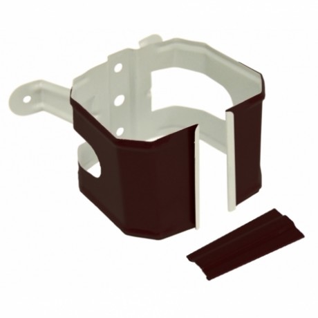 Хомут трубы на деревянную стену Grand Line Vortex, Ø107х74 мм, PE, RAL 8017