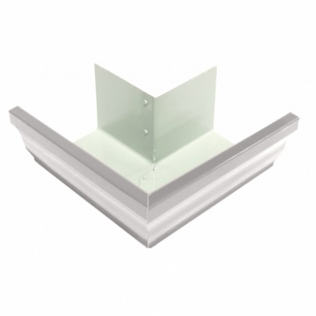 Угол желоба наружный 90° Grand Line Vortex, Ø127 мм, PE, RAL 9003