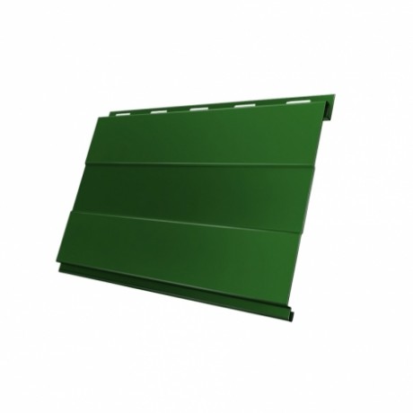 Металлический сайдинг Вертикаль Prof GL 0,45 PE с пленкой, цвет: 6002