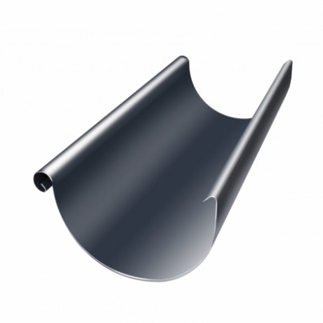 Желоб водосточный Grand Line, Ø125 мм, L=3000 мм, Granite - double, RAL 7024