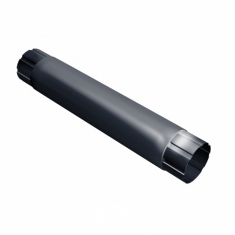 Труба водосточная Grand Line, Ø90 мм, L=1000 мм, Granite - double, RAL 7024