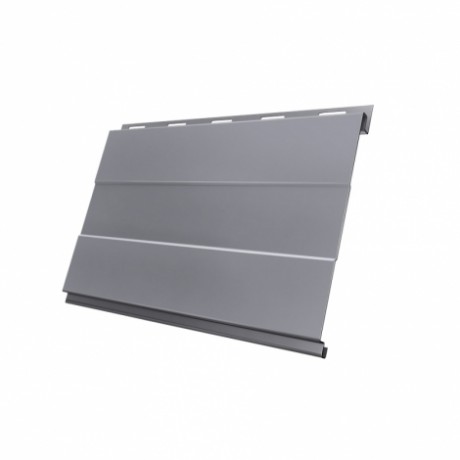 Металлический сайдинг Вертикаль Prof GL 0,45 PE с пленкой, цвет: 7004