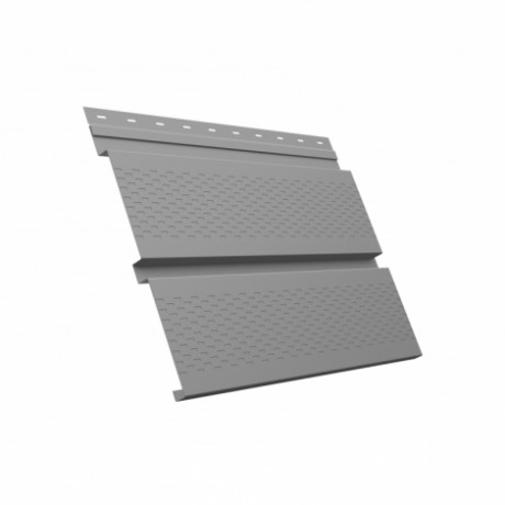 Софит Grand Line Квадро брус, металлический полная перфорация, Drap 0.45 мм, RAL 7004