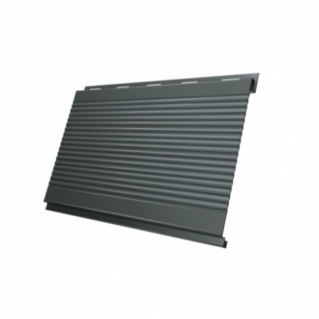 Металлический сайдинг Вертикаль Gofr GL 0,45 PE, цвет: RAL 7005