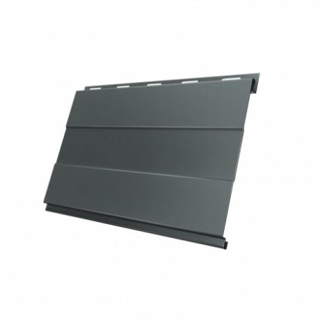 Металлический сайдинг Вертикаль Prof GL 0,45 PE с пленкой, цвет: 7005