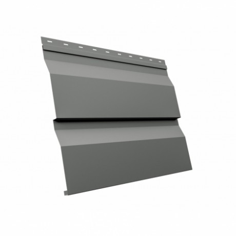 Металлический сайдинг GL корабельная доска XL 0,45 мм PE, цвет: 7005