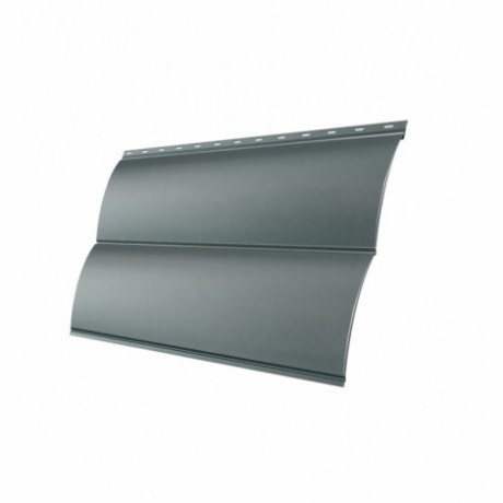 Металлический сайдинг БлокХаус GL 0,45 PE, цвет: RAL 7005