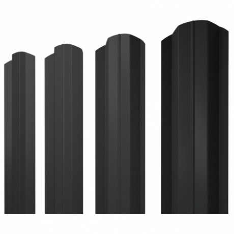 М-образный А фигурный штакетник 0.45 Drap TX RAL 7016