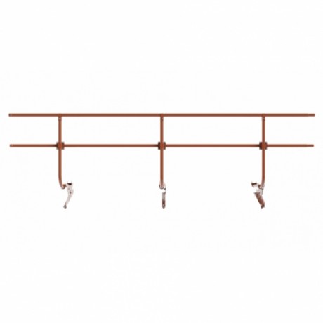 Ограждение кровли универсальное Borge, H=900 мм, L=3000 мм, RAL 8004