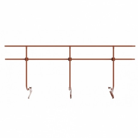 Ограждение кровли универсальное Borge, H=1200 мм, L=3000 мм, RAL 8004