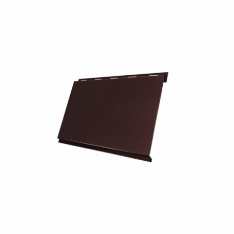 Металлический сайдинг Вертикаль Classic GL 0,5 GreenCoat Pural Matt с пленкой, цвет: 8017