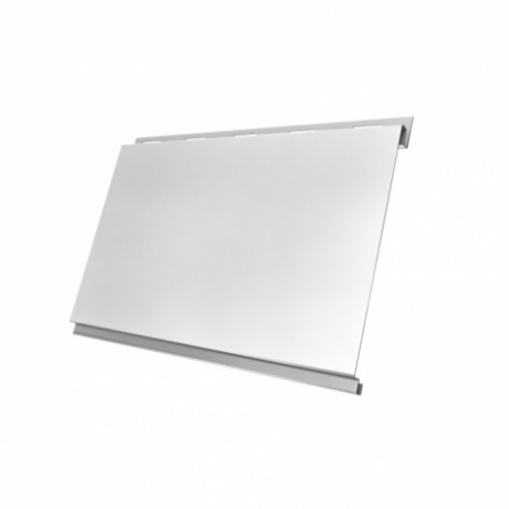 Металлический сайдинг Вертикаль Classic GL 0,5 Velur, цвет: RAL 9003