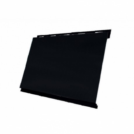 Металлический железный сайдинг Вертикаль Classic GL 0.45 Drap RAL 9005