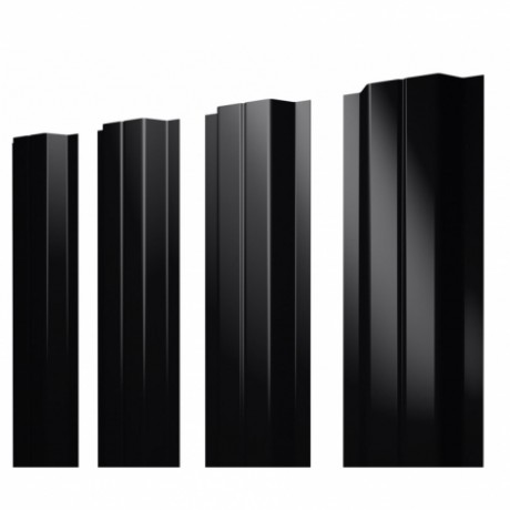 П-образный А штакетник 0.5 Drap TX RAL 9005