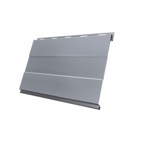 Металлический сайдинг Вертикаль Prof GL 0,45 PE с пленкой, цвет: 9006