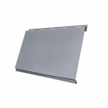 Металлический сайдинг Вертикаль Classic GL 0,5 Satin, цвет: RAL 9006