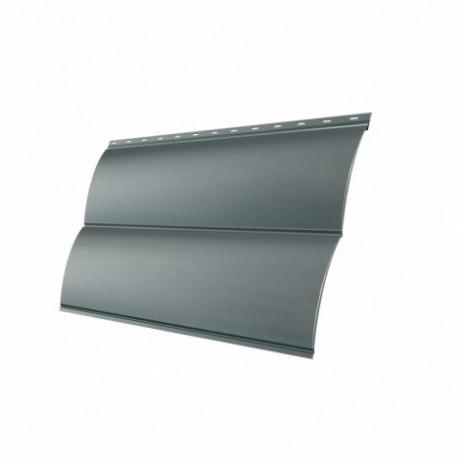 Металлический сайдинг БлокХаус GL 0,45 PE, цвет: RAL 9006