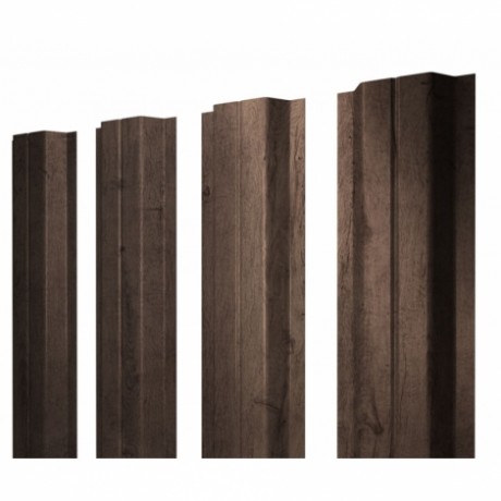 П-образный штакетник 0.45 Print Elite Antique Wood