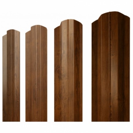 М-образный А фигурный штакетник 0.45 Print Elite Golden Wood