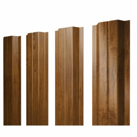 П-образный штакетник 0.45 Print Elite Golden Wood