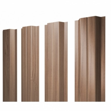 П-образный штакетник 0.45 Print Elite Honey Wood