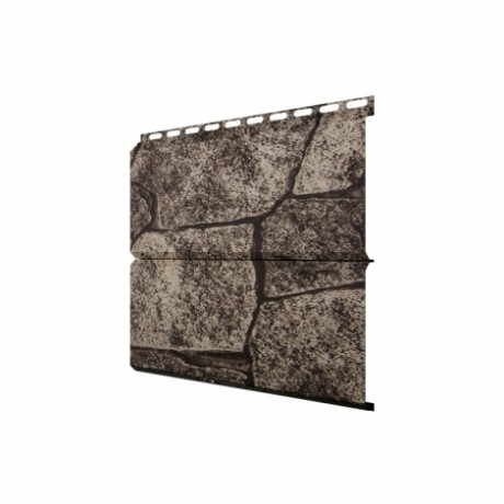 Металлический сайдинг Экобрус, GL 0,45 Print Twincolor, цвет: King Stone