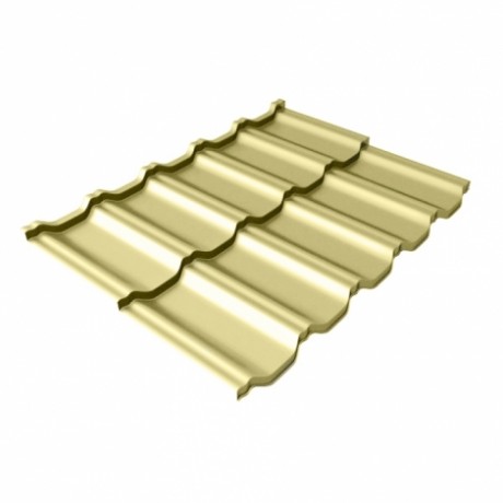 Металлочерепица модульная Grand Line - Kvinta Uno, 0,5 мм, Satin, с 3D резом, RAL 1015