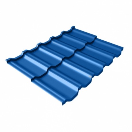 Металлочерепица модульная Grand Line - Kvinta Uno, 0,5 мм, Satin, с 3D резом, RAL 5005