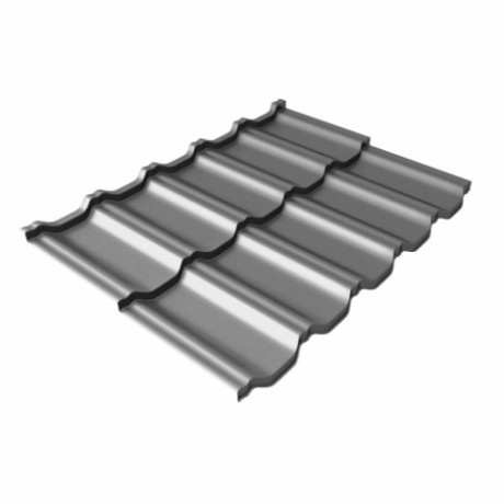 Металлочерепица модульная Grand Line - Kvinta Uno, 0,5 мм, Satin, с 3D резом, RAL 7004