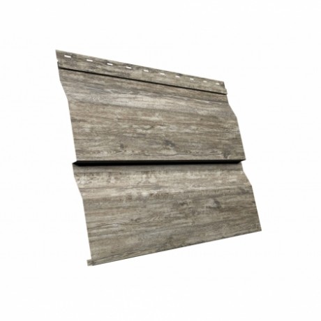 Металлический сайдинг GL корабельная доска XL 0,45 мм Print Twincolor, цвет: Nordic Wood