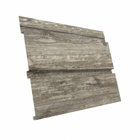 Металлический сайдинг Брус Квадро GL, Print Twincolor 0,45, цвет: Nordic Wood
