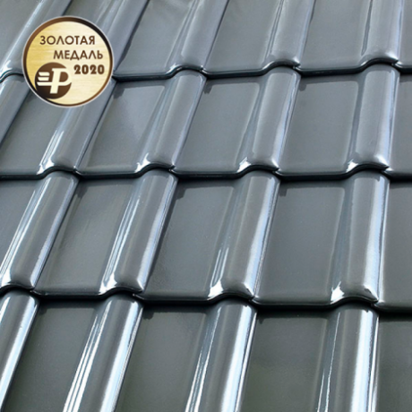 Керамическая черепица Roben, Piemont, цвет: Titangrau