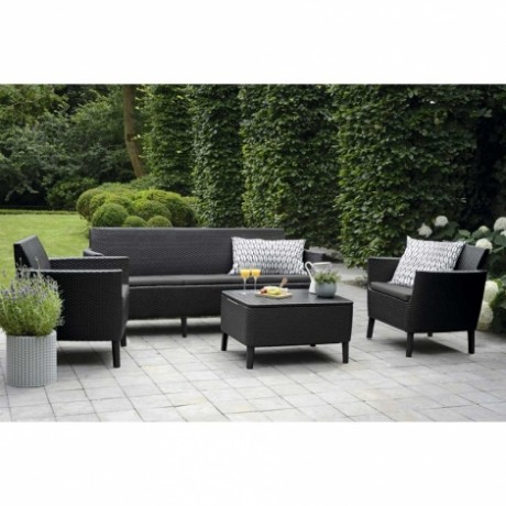 Комплект садовой мебели Salemo 3 Seater Set, коричневый