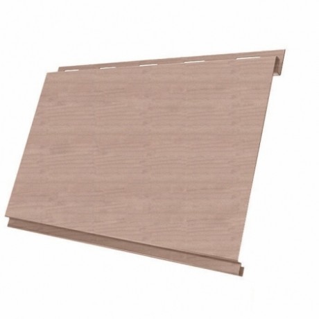 Металлический сайдинг Вертикаль Classic GL 0,45 Print Twincolor с пленкой, цвет: White Wood