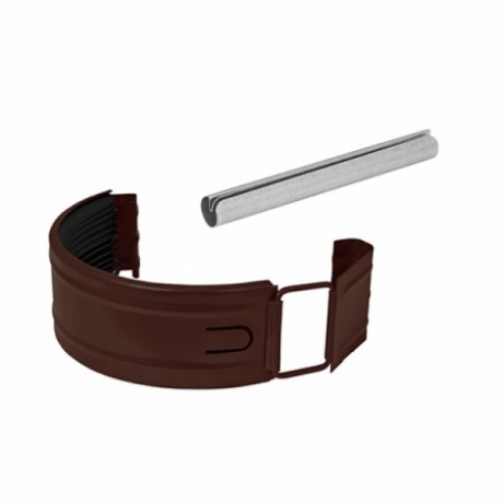 Соединитель желобов, Aquasystem, Ø125 мм, Pural, RAL 8017