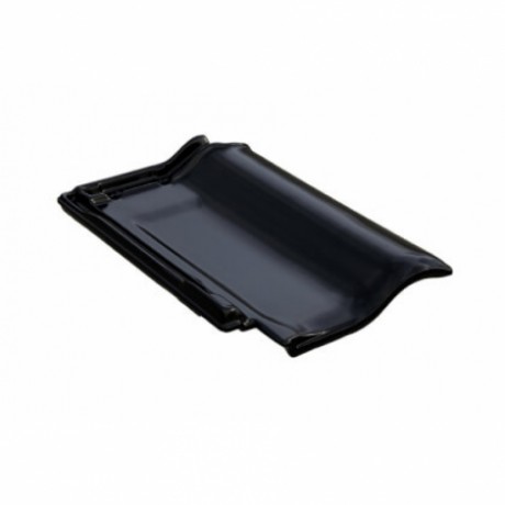 Керамическая черепица BRAAS, Рубин 11 V Цвет: Глубокий черный