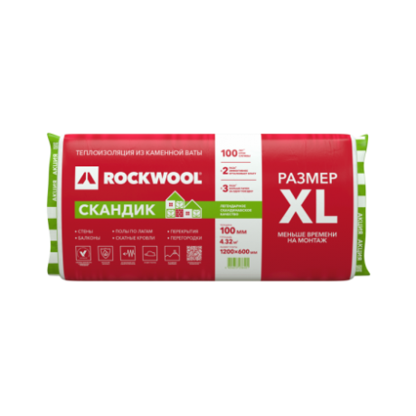 Утеплитель Rockwool Лайт Баттс СКАНДИК XL 100x600x1200mm