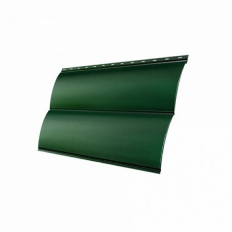 Металлический сайдинг БлокХаус, GL 0,5 Satin, цвет: RAL 6005