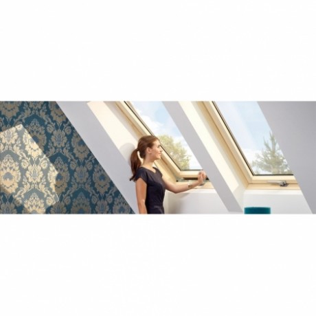 Мансардное окно VELUX, ручка снизу, GLL 1061B, WoodLine, 94x140 см