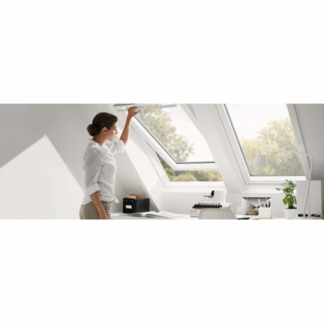 Мансардное окно VELUX, ручка сверху, GLU 0061, WhiteLine, 66x118 см