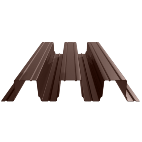 Профнастил H114 - 750мм, 0,8мм, PE, RAL 8017